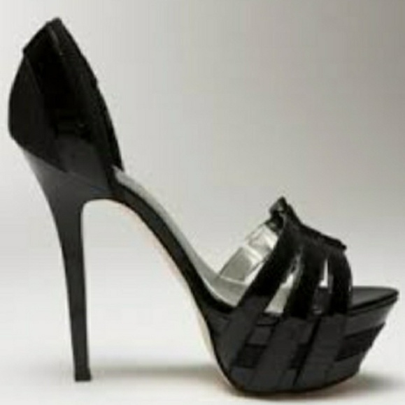 Bebe Belinda heels sz 10 Red, blk, and tan ❤💜🧡💛 - Picture 5 of 8